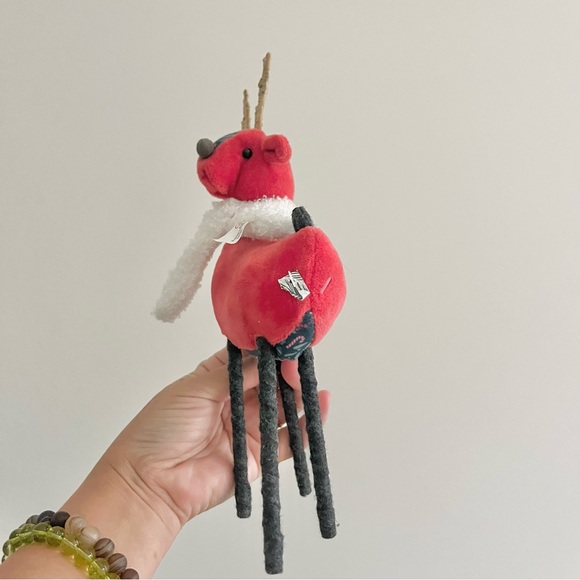 2022 Wondershop Target Plush Deer 9" Fabric Holiday Christmas Ornament Decor - Picture 6 of 6